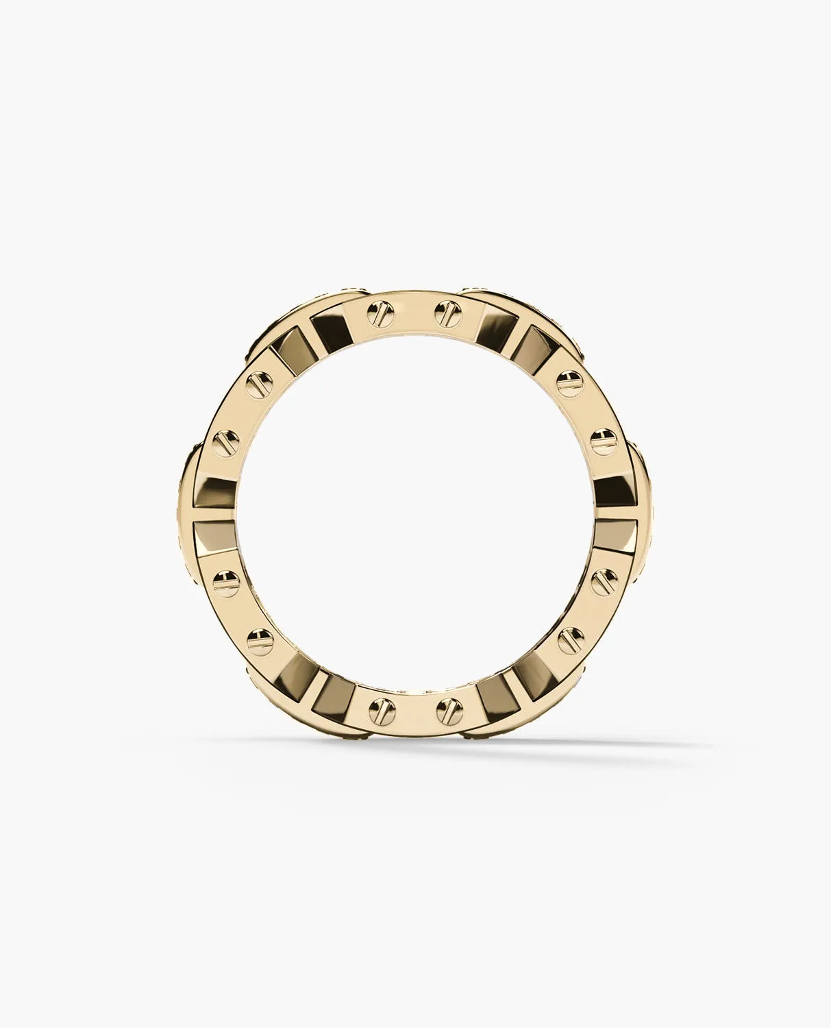 Ready to Ship - BRIGGS Gold Ring with 2.00ct Diamonds and Emeralds