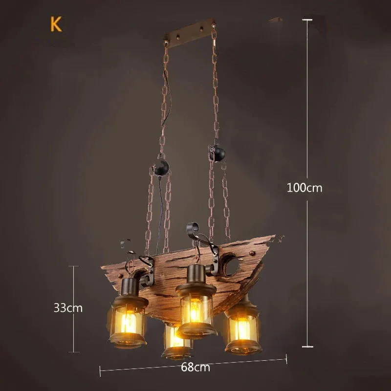 Restaurant Bar American Chandelier Retro Chandelier Idea