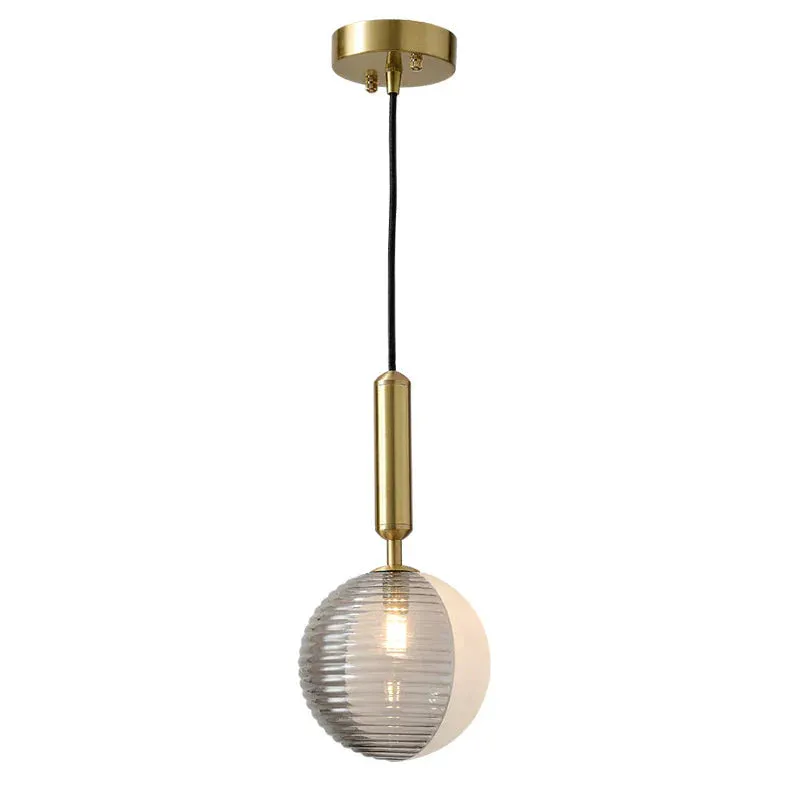 Restaurant Hanging Bulbs Bubble Ball Bronze Chandeliers