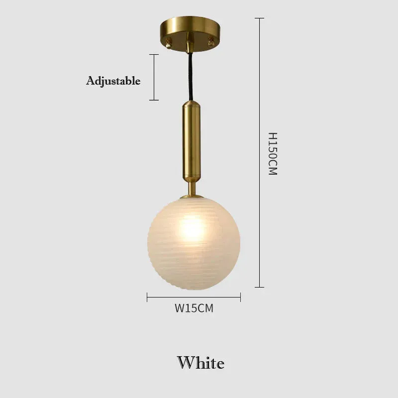 Restaurant Hanging Bulbs Bubble Ball Bronze Chandeliers