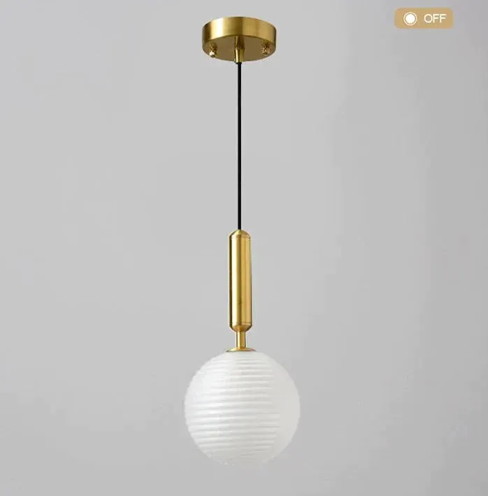 Restaurant Hanging Bulbs Bubble Ball Bronze Chandeliers