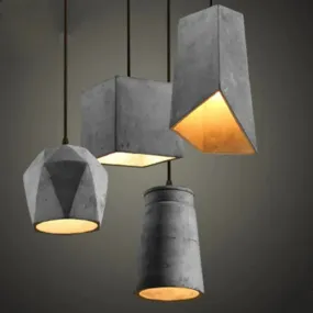 Retro Industrial Creative Cafe Bar Table Bedroom Personalized Restaurant Cement Chandelier