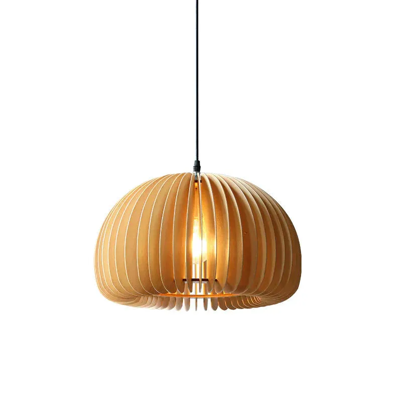 Retro Pumpkin Basswood Chandelier Atmosphere Lamp