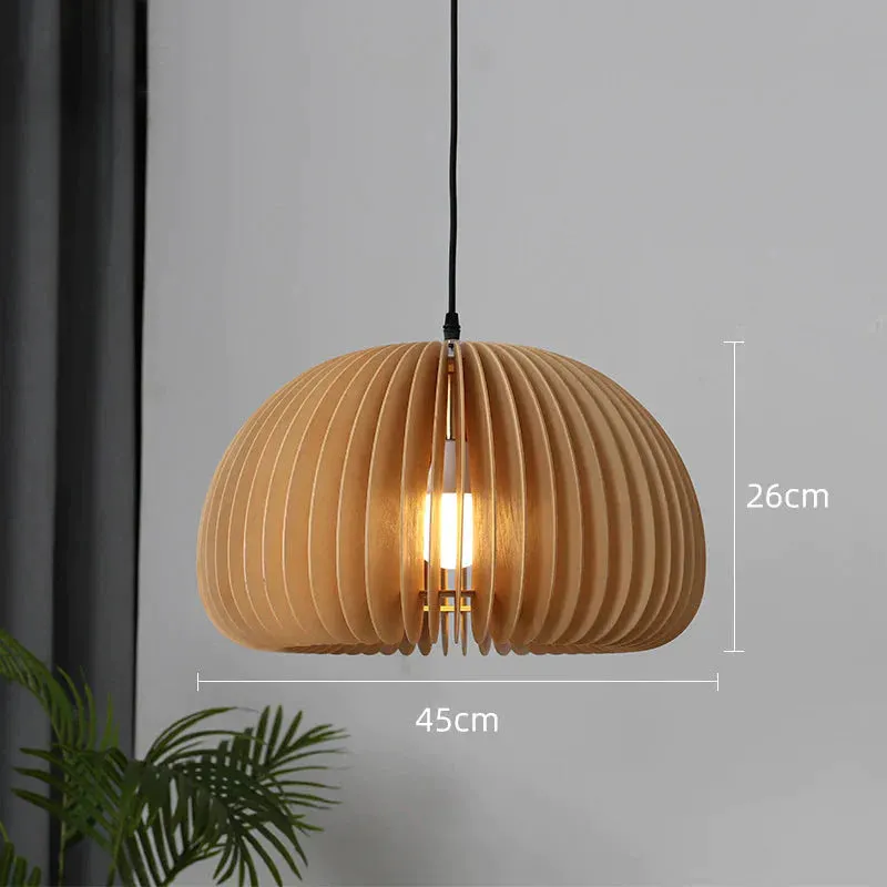 Retro Pumpkin Basswood Chandelier Atmosphere Lamp