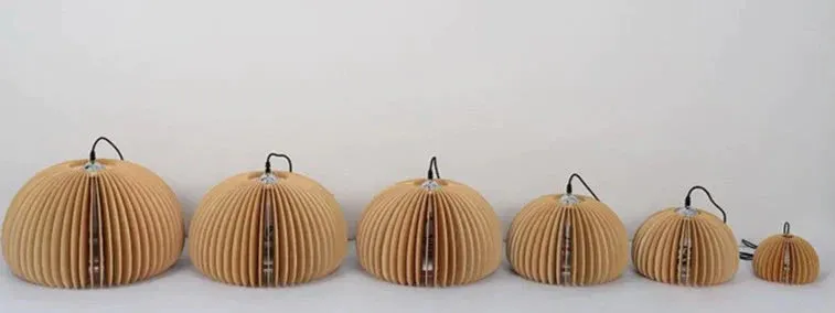 Retro Pumpkin Basswood Chandelier Atmosphere Lamp