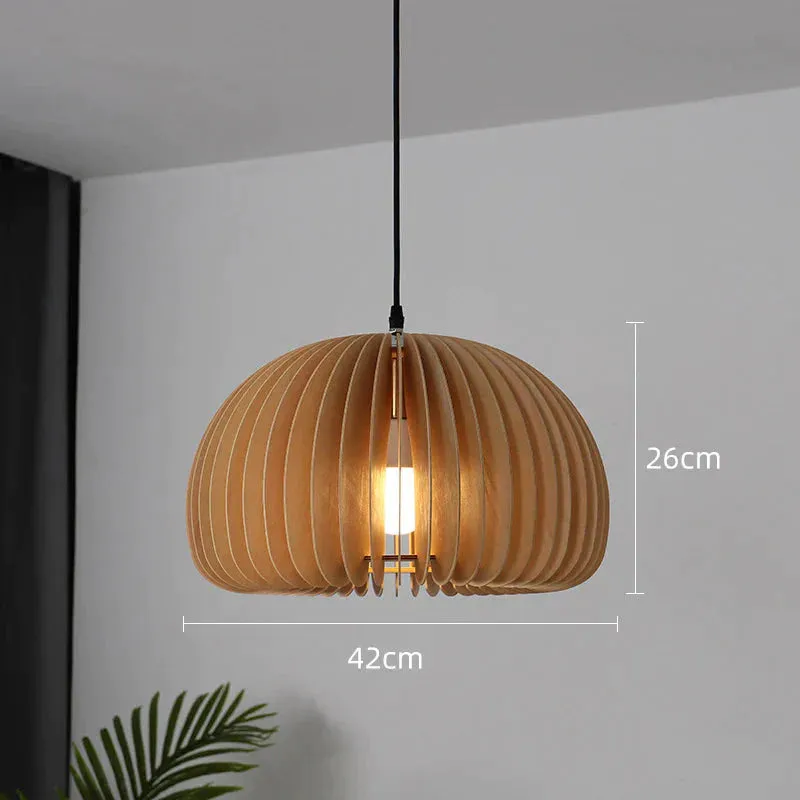 Retro Pumpkin Basswood Chandelier Atmosphere Lamp