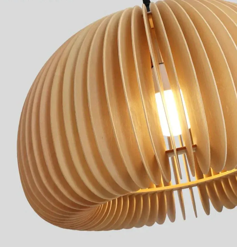 Retro Pumpkin Basswood Chandelier Atmosphere Lamp