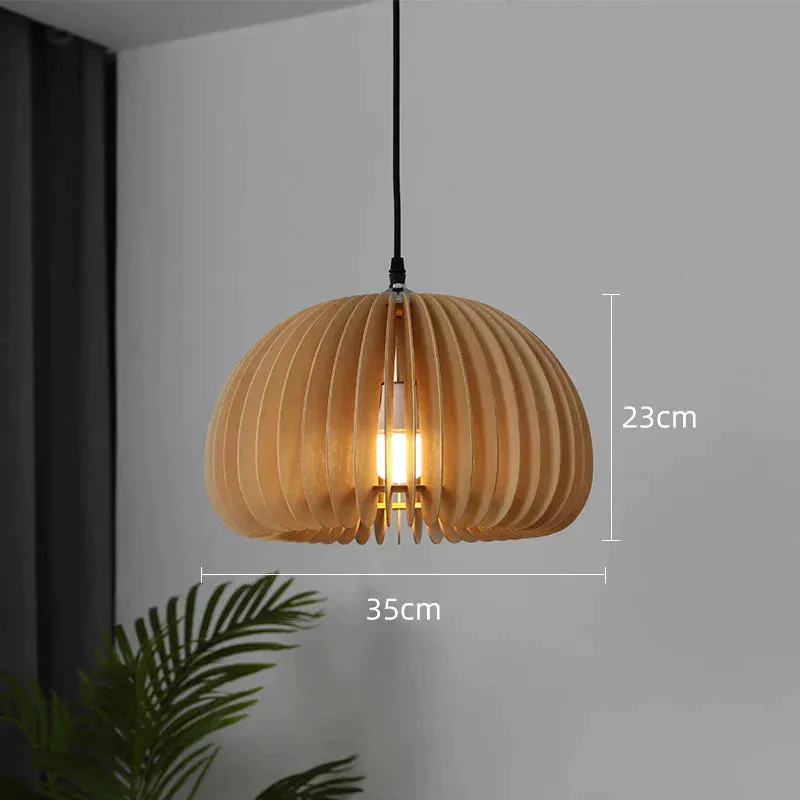 Retro Pumpkin Basswood Chandelier Atmosphere Lamp