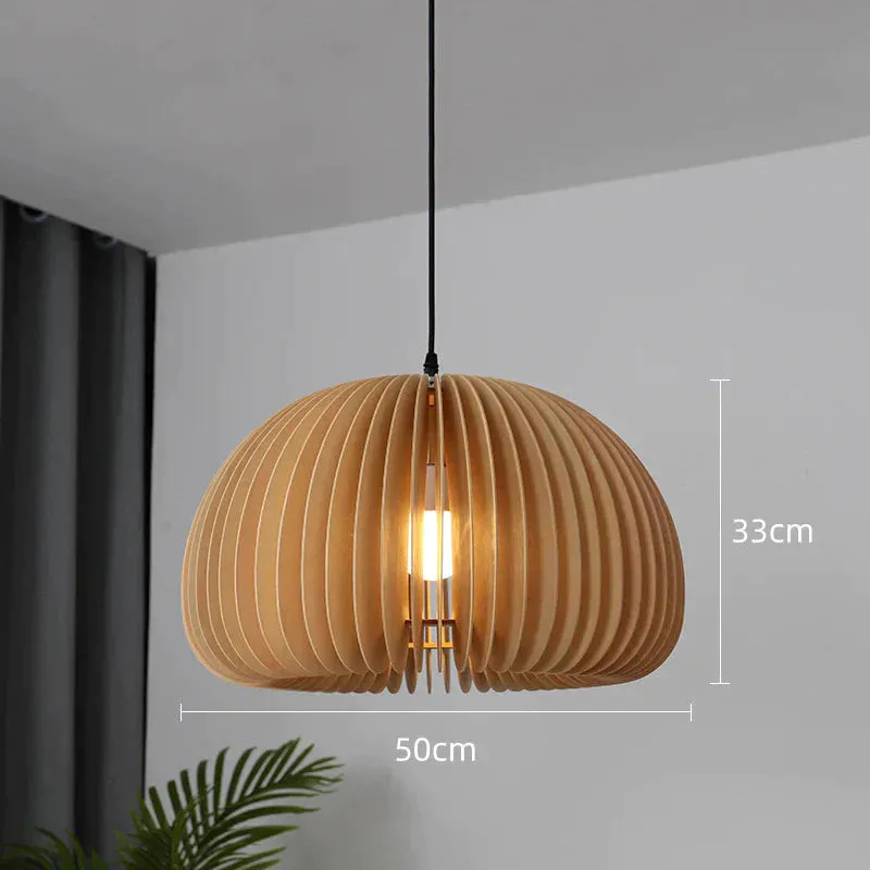 Retro Pumpkin Basswood Chandelier Atmosphere Lamp