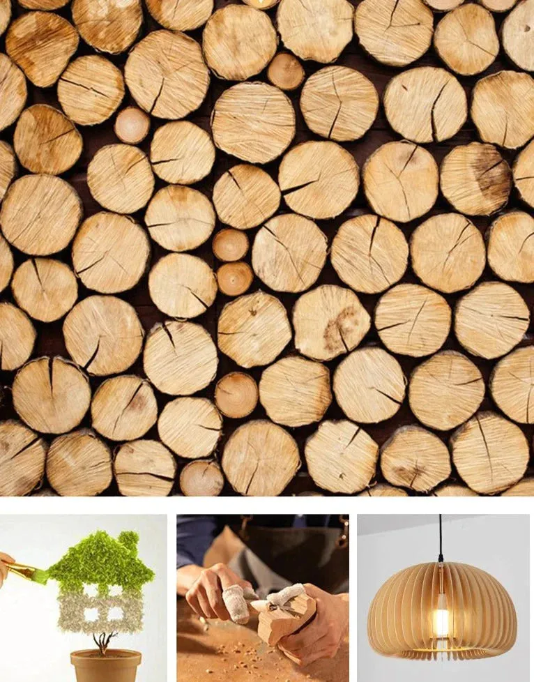 Retro Pumpkin Basswood Chandelier Atmosphere Lamp