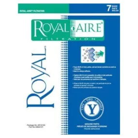 Royal Type 'Y' Upright Vacuum Bags - Pack of 7