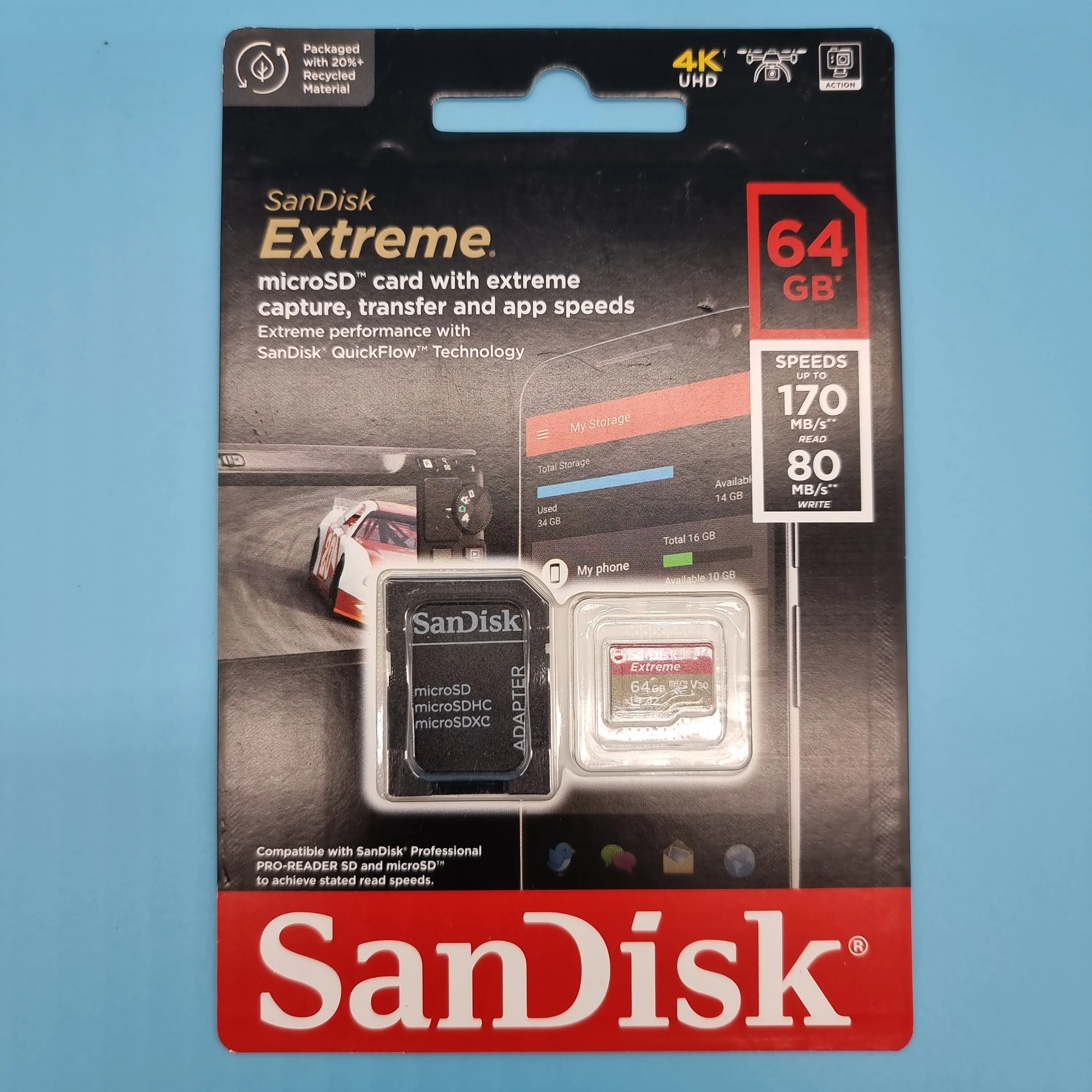 SanDisk Extreme 64 GB microSDXC Memory Card