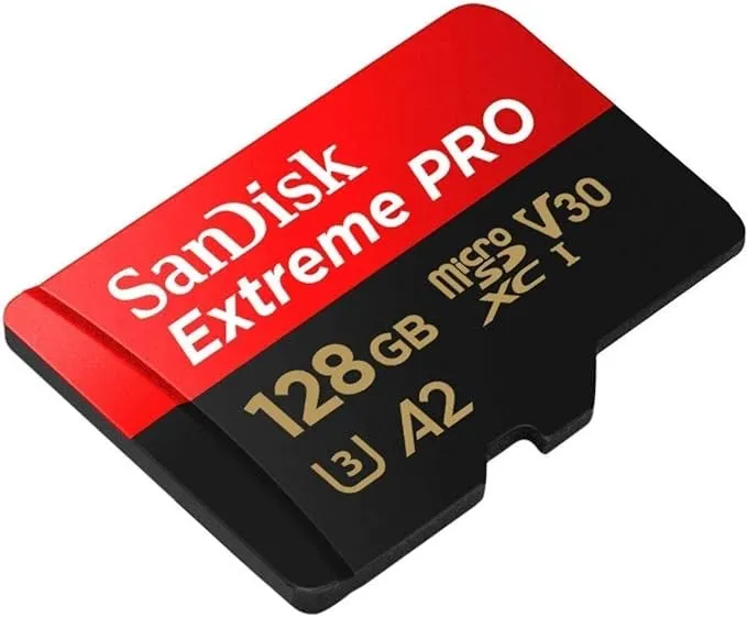 Sandisk Extreme pro micro sdxc uhs-I card with adapter U3 A2 v30