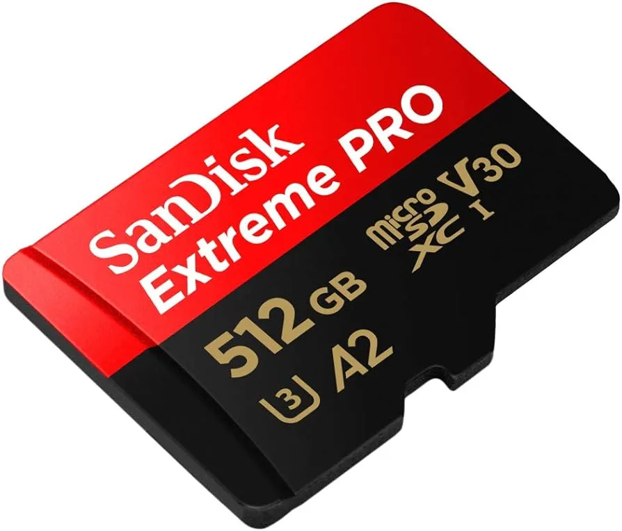 Sandisk Extreme pro micro sdxc uhs-I card with adapter U3 A2 v30