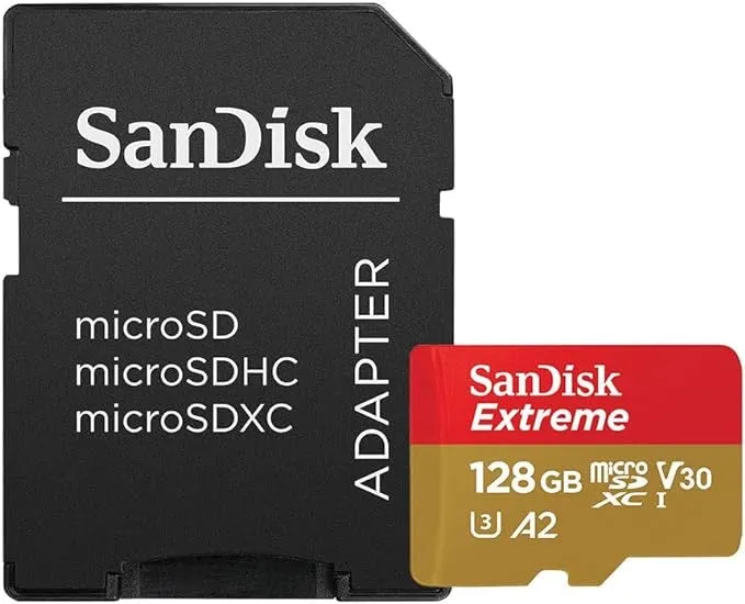 Sandisk Extreme pro micro sdxc uhs-I card with adapter U3 A2 v30