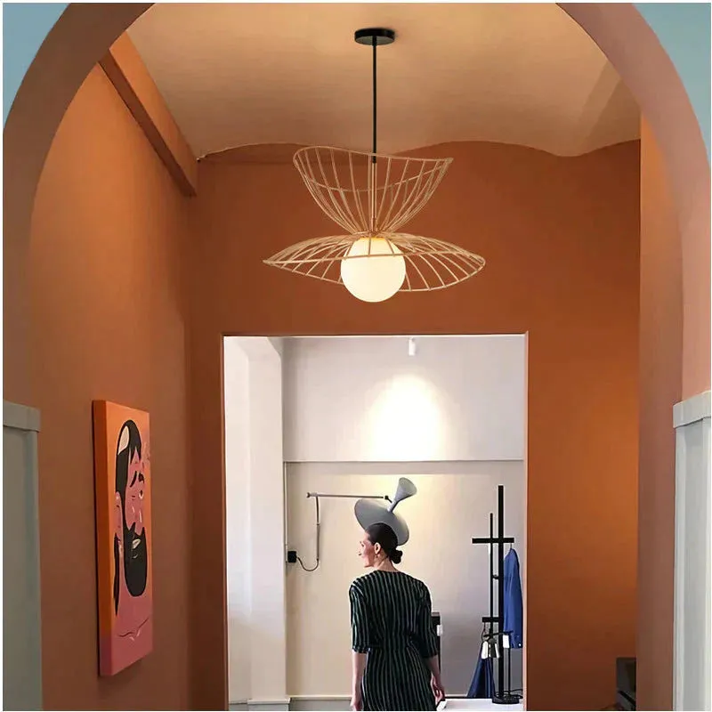 Simple Modern Restaurant, Personalized Iron Art Chandelier