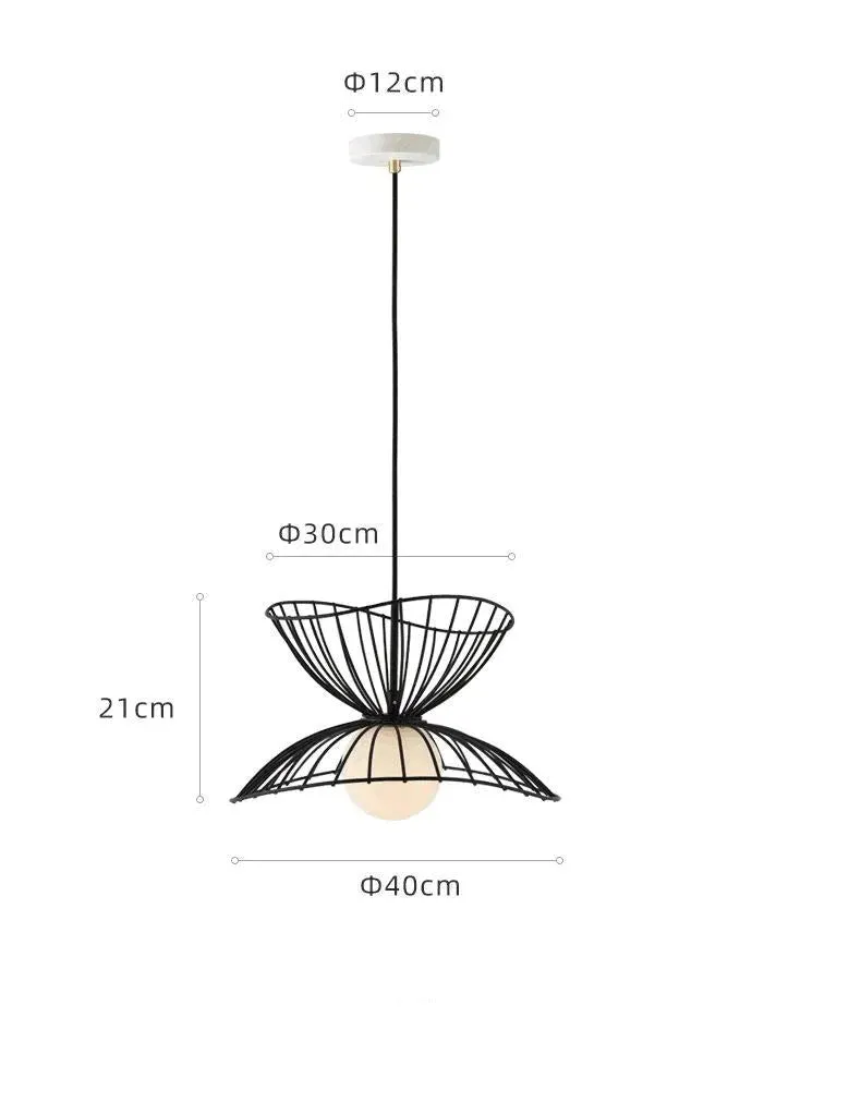 Simple Modern Restaurant, Personalized Iron Art Chandelier