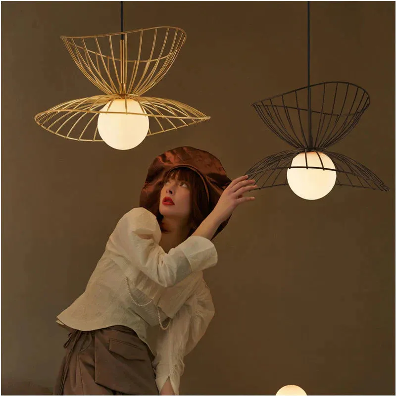 Simple Modern Restaurant, Personalized Iron Art Chandelier