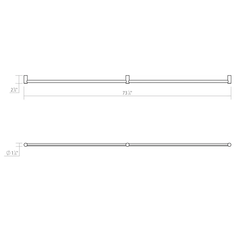 Sonneman Purolinear 360 2-lt 73" Linear LED Wall Bar