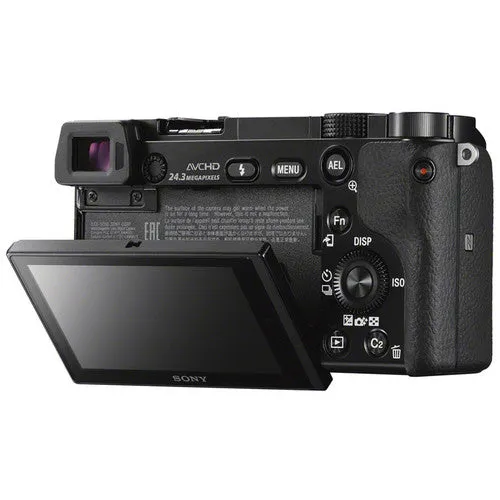 Sony Alpha a6000 Mirrorless Digital Camera with Gadget Bag & 32GB SDHC Accessory Bundle