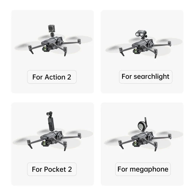 STARTRC Multifunctional Expansion Fixed Shock Mount for DJI Mavic 3 (Grey)