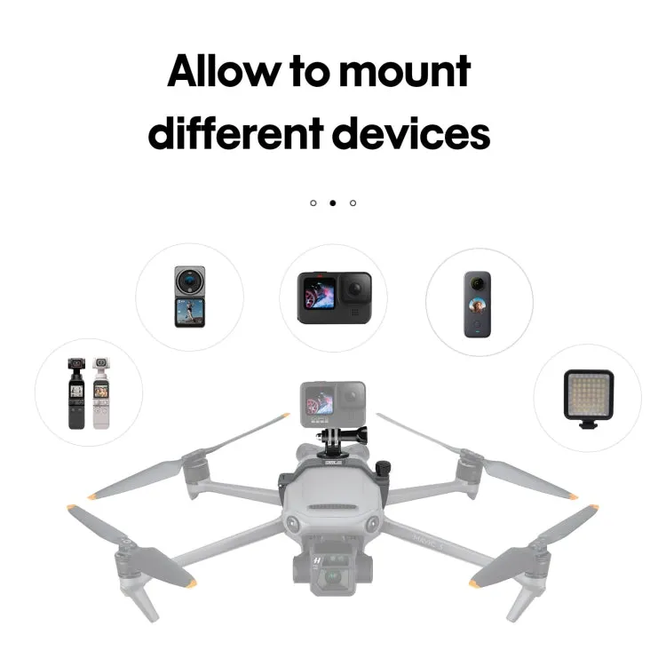 STARTRC Multifunctional Expansion Fixed Shock Mount for DJI Mavic 3 (Grey)