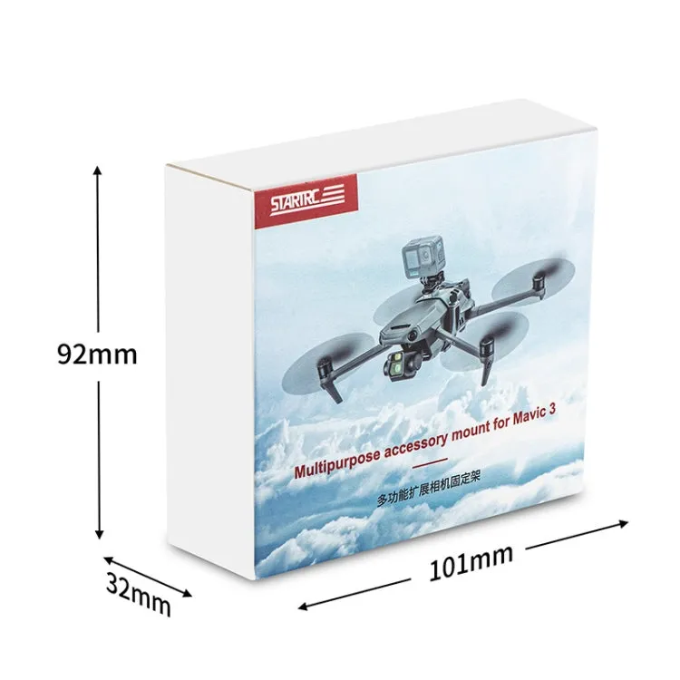 STARTRC Multifunctional Expansion Fixed Shock Mount for DJI Mavic 3 (Grey)