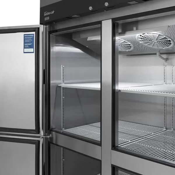 Turbo Air M3R47-4-N 52" 4 Half Solid Door Reach-In Top Mount Refrigerator