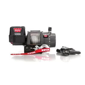 Warn DC5000 Winch 5000 lb. Hawse Fairlead 12 Ft. Remote